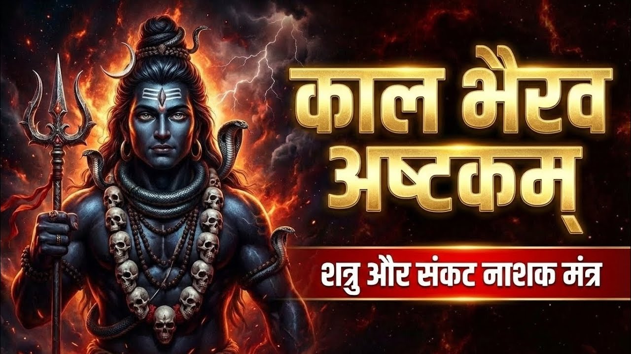 🕉️Listen Daily: All Pain & Enemies Will Vanish | Kaal Bhairav Ashtakam | काल भैरव अष्टकम 