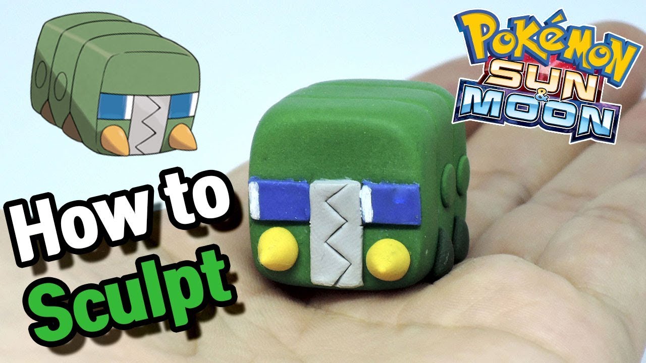 So Cute!! How to Sculpt Charjabug Bug/Electric Pokémon in Polymer clay