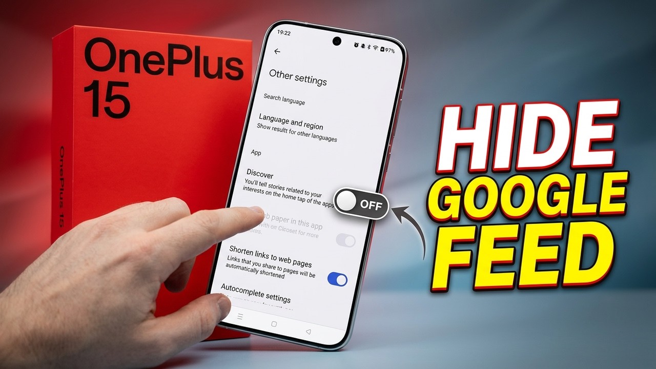 OnePlus 15 - How to Disable Google News