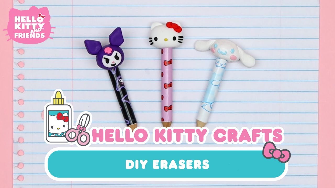 Hello Kitty and Friends x Walmart Real Littles DIY Erasers | Hello Kitty Crafts