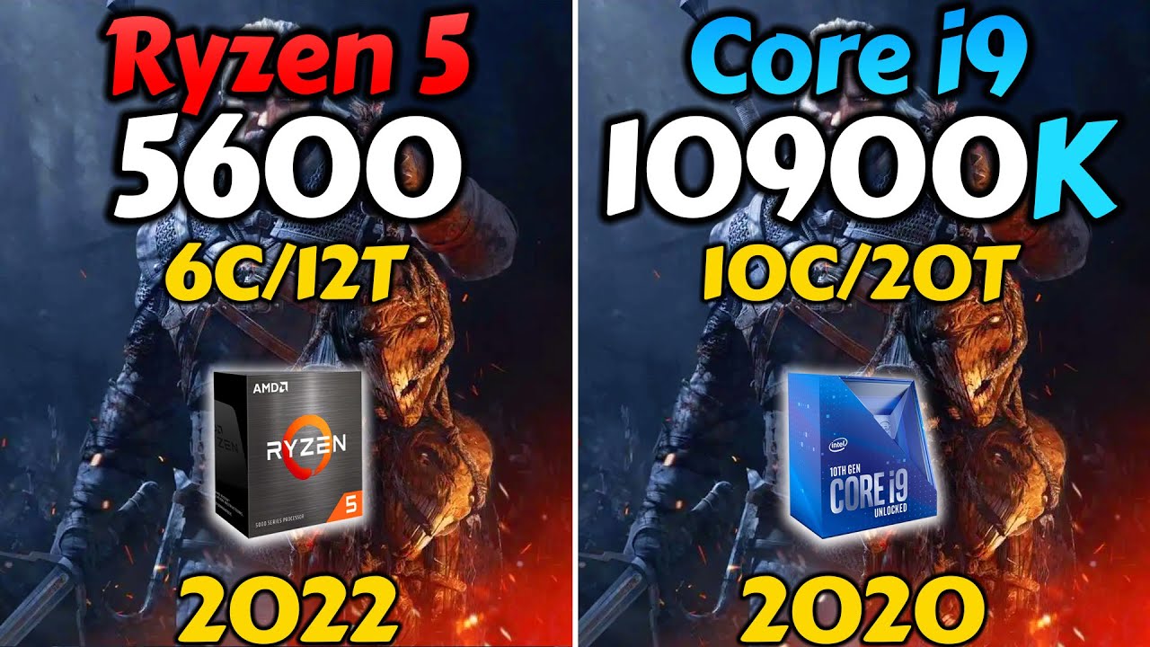 Ryzen 5 5600 vs i9-10900K | 6-Cores vs 10-Cores