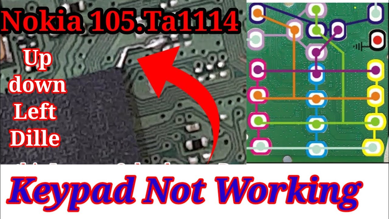 Nokia Keypad not Working TA.1114 106 105 Keypad Problem Fixed by G.R.Z How to Rapair keypad nokia106