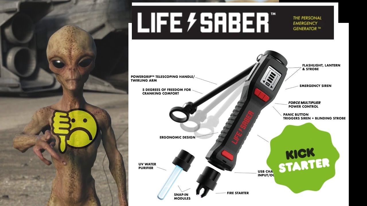 EEVblog #1251 - LifeSaber Kickstarter - A Master of None FAIL