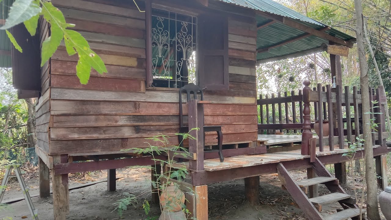 บ้านสวนร่มไม้หลังน้อย  #ปลูกสร้างบ้านเอง@บ้านสวนฟาร์ม เกษตรเพื่อความสุข