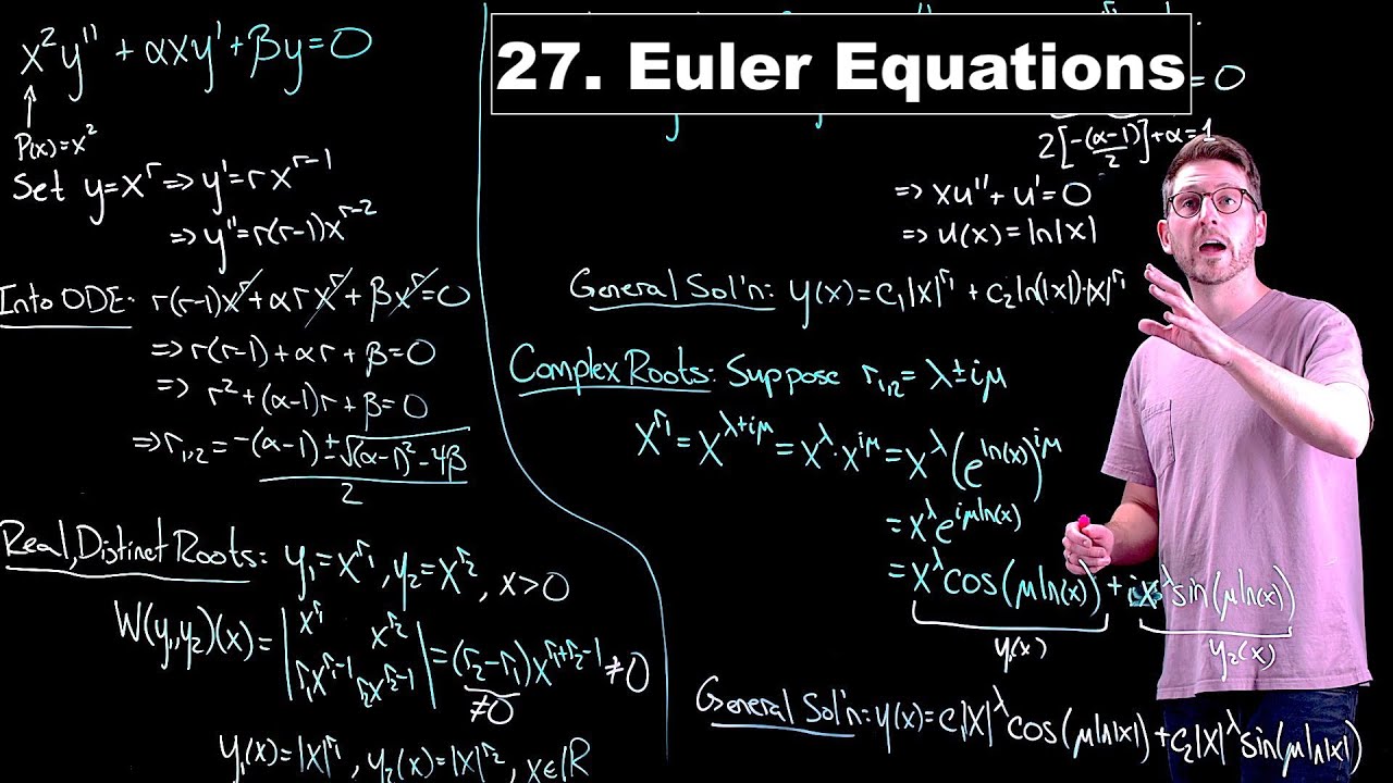 Euler Equations - Ordinary Differential Equations | Lecture 27
