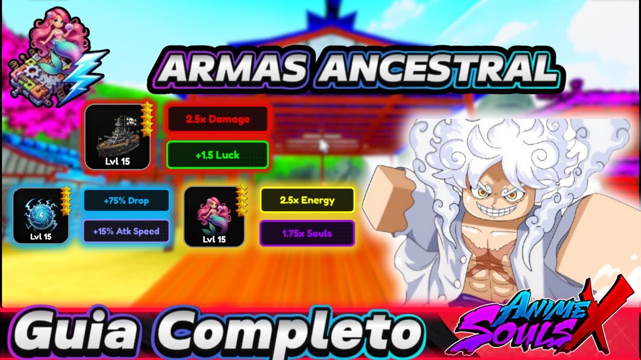 Anime Souls x Arma Ancestral Saiba Como Maximizar - Max Level Prestígio Zetsu Atack