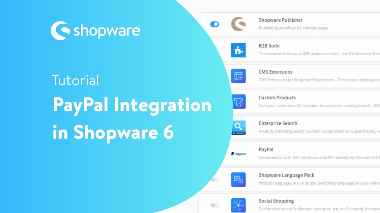 Die PayPal Integration (Shopware 6 Tutorial)