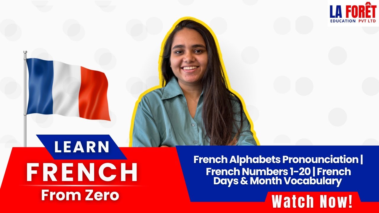Lesson 1 | French Alphabets A–Z with Pronunciation, Numbers 1–20
