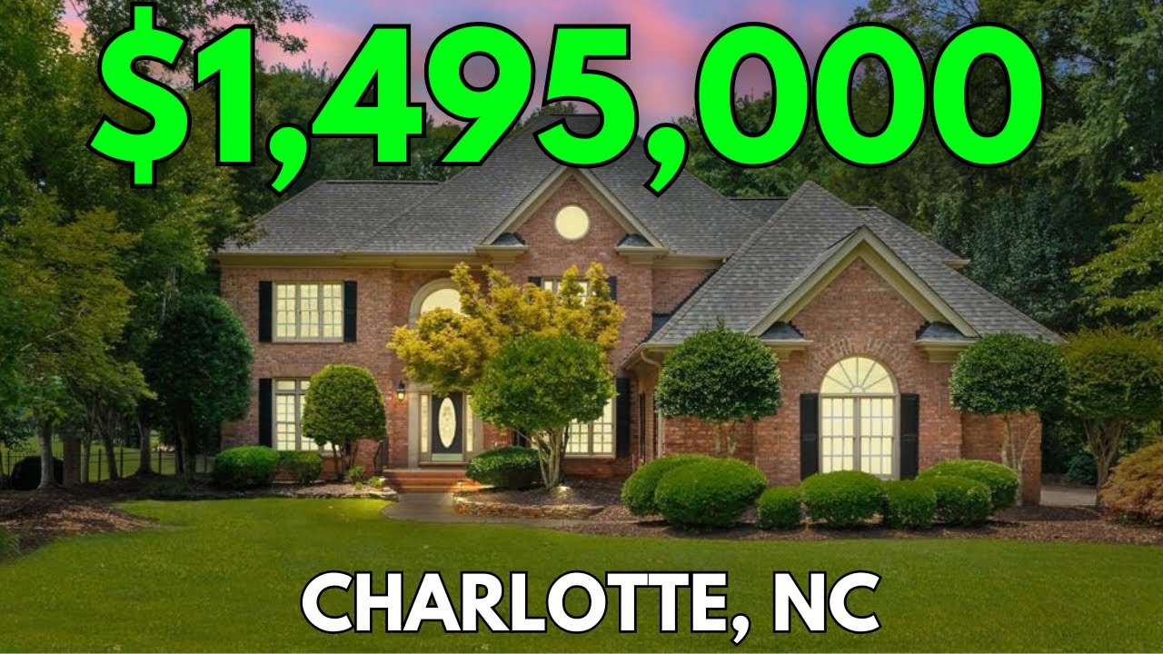TOUR a $1,495,000 Home | Providence Country Club | 5 Bed 3.5 Bath 4,662 sqft | Charlotte Real Estate