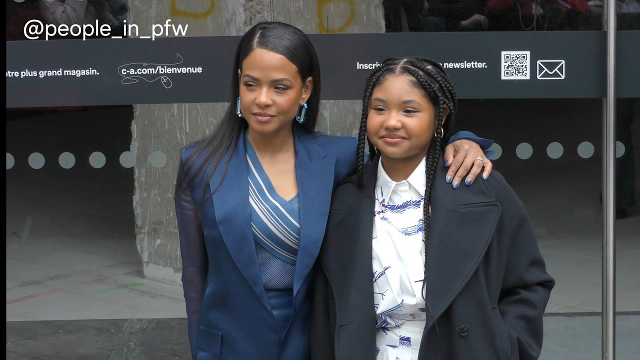 Christina Milian & Violet - Akris Fall Winter 2024/2025 fashion show in Paris - 03.03.2024