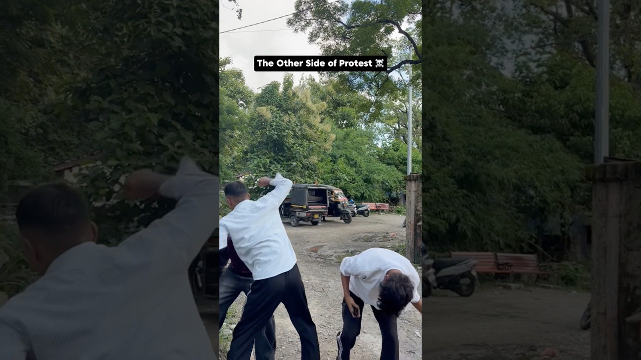 The other side of protest ☠️ #shorts #youtubeshorts