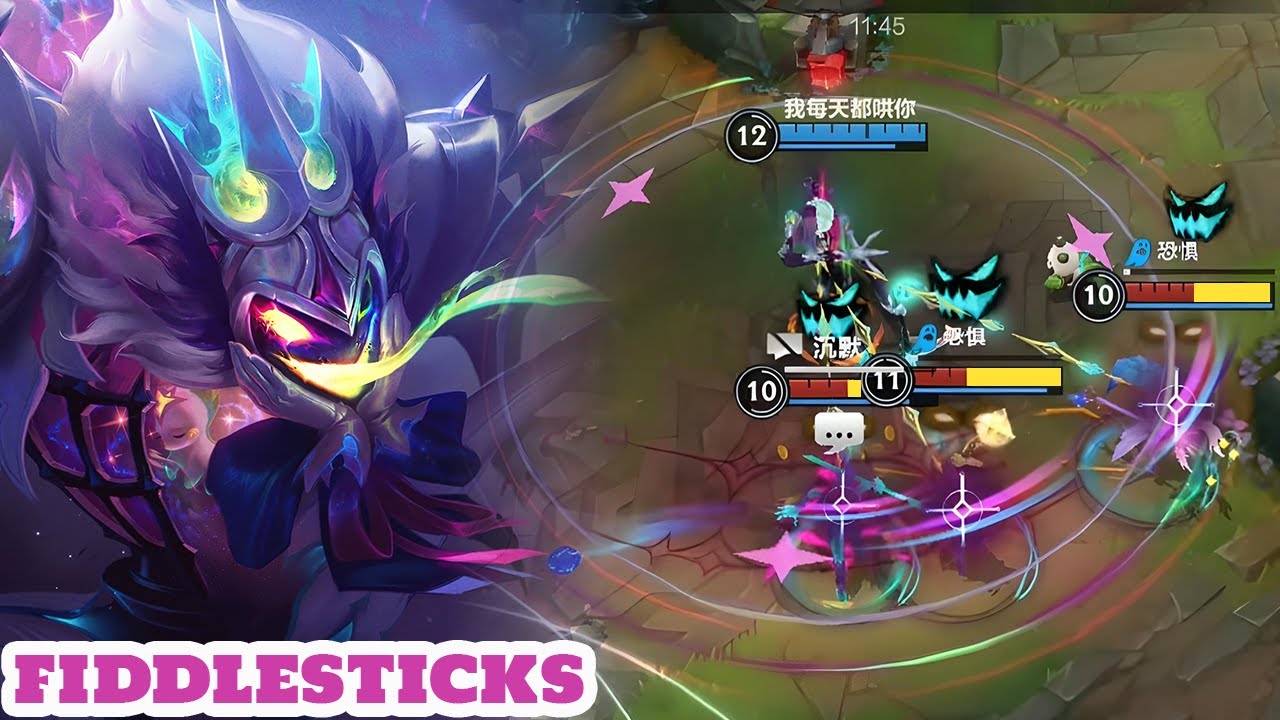 Wild Rift Fiddlesticks - Top 1 Fiddlesticks Gameplay Rank Star Nemesis Fiddlesticks Skin