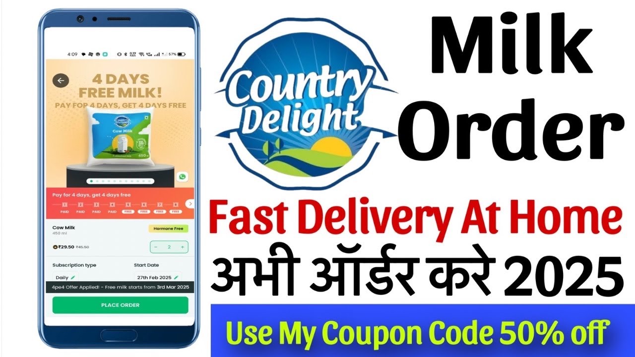How to order Country Delight milk | How to order from Country Delight app | Country Delight