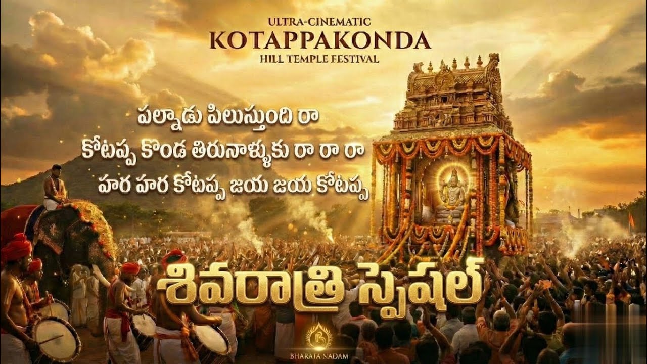 కోటప్ప కొండ రథోత్సవ జ్వాల! #Kotappakonda#sivarathri #PalnaduFestival#TeluguDevotional#BharataNadam