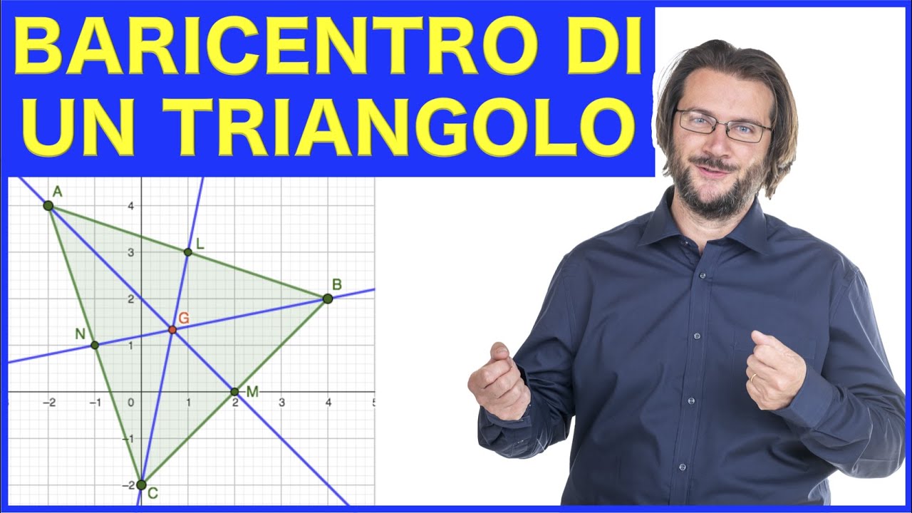 Baricentro di un triangolo, esercizi di geometria analitica