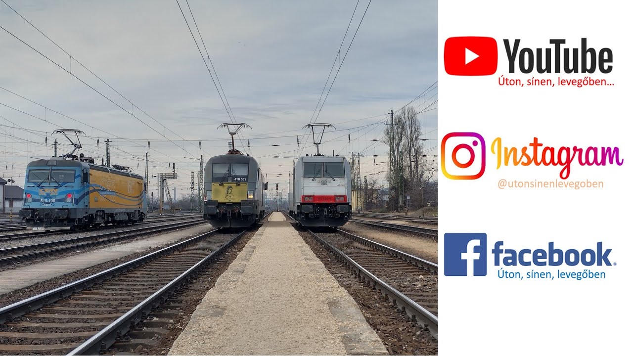 Vonatok Ferencvárosban - AZ EGYETLEN MATRICÁS GIGANT, Sissi Taurus, Railjet és Német TRAXX-ok!
