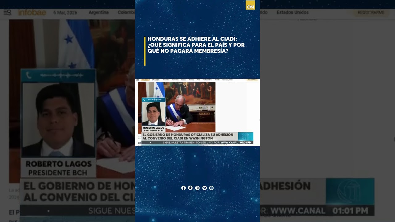 #ÚLTIMAHORA 🔴 | Honduras oficializa su adhesión al convenio del CIADI en Washington.
