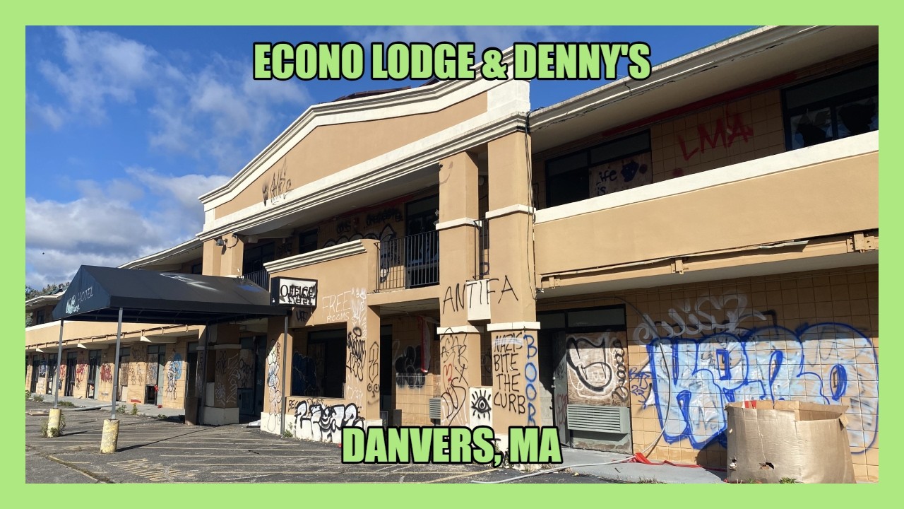 Exploring an ABANDONED Econo Lodge & Denny's (Danvers, MA)