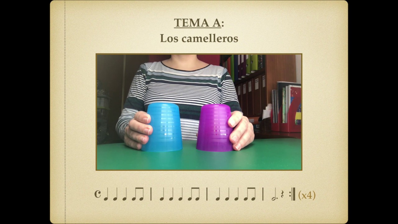 En un mercado persa (ritmo con vasos)