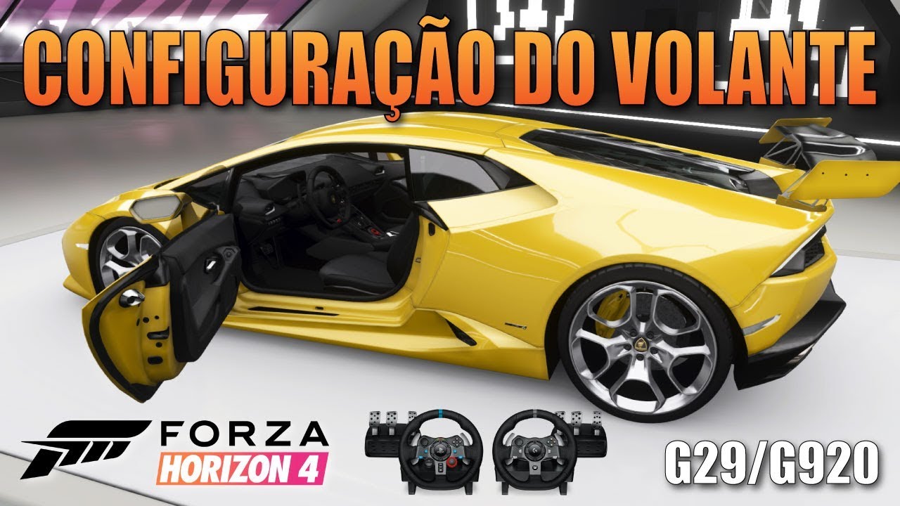 FORZA HORIZON 4 CONFIGURAÇÃO DO VOLANTE G29 e G920
