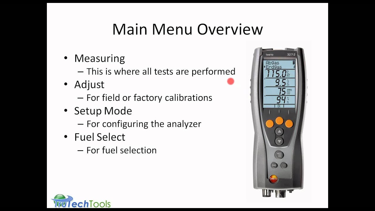 TruTech Tools C-ABC_ testo 327 Combustion Analyzer Boot Camp