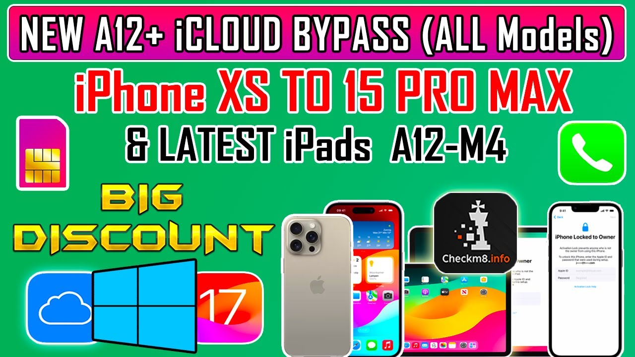 ❤️😍НОВЫЙ способ обхода iCloud на Windows с SIM-картой/Signal, новые iPad/iPhone XS - 16 Pro Max, ...