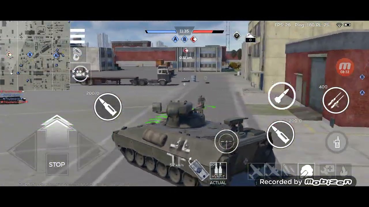 Una partidita normal en war thunder mobile rango 8