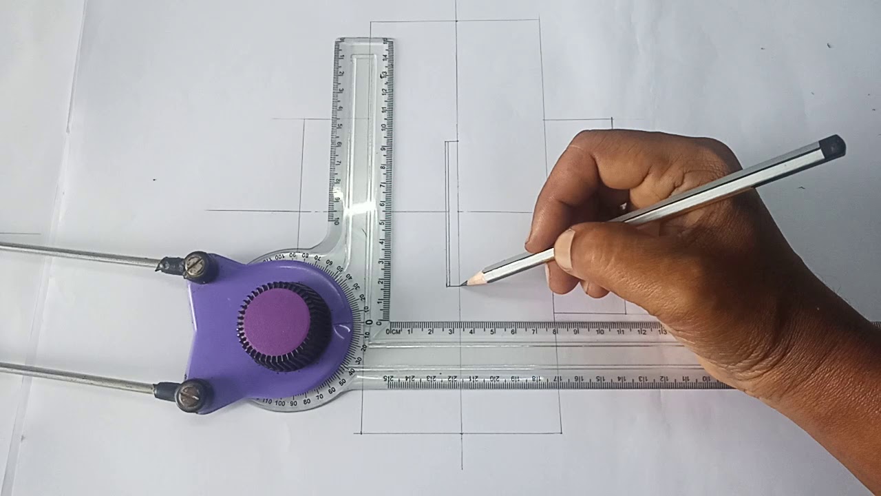 Flanged Coupling - Elevation in Tamil