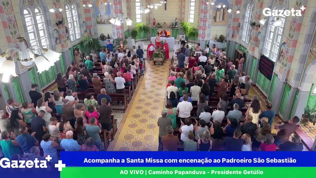 Acompanha a Santa Missa com encenação ao Padroeiro São Sebastião AO VIVO | Caminho Papanduva