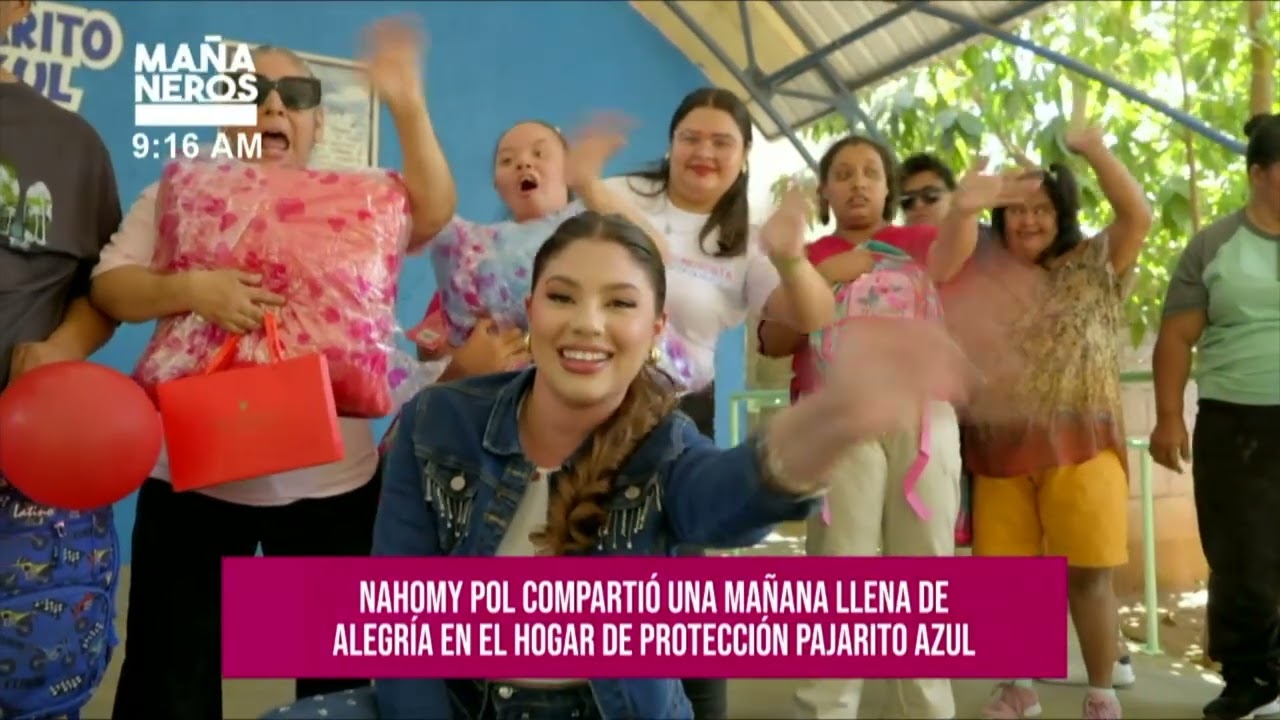 Nahomy Pol lleva alegría y amor a los niños del Hogar Pajarito Azul