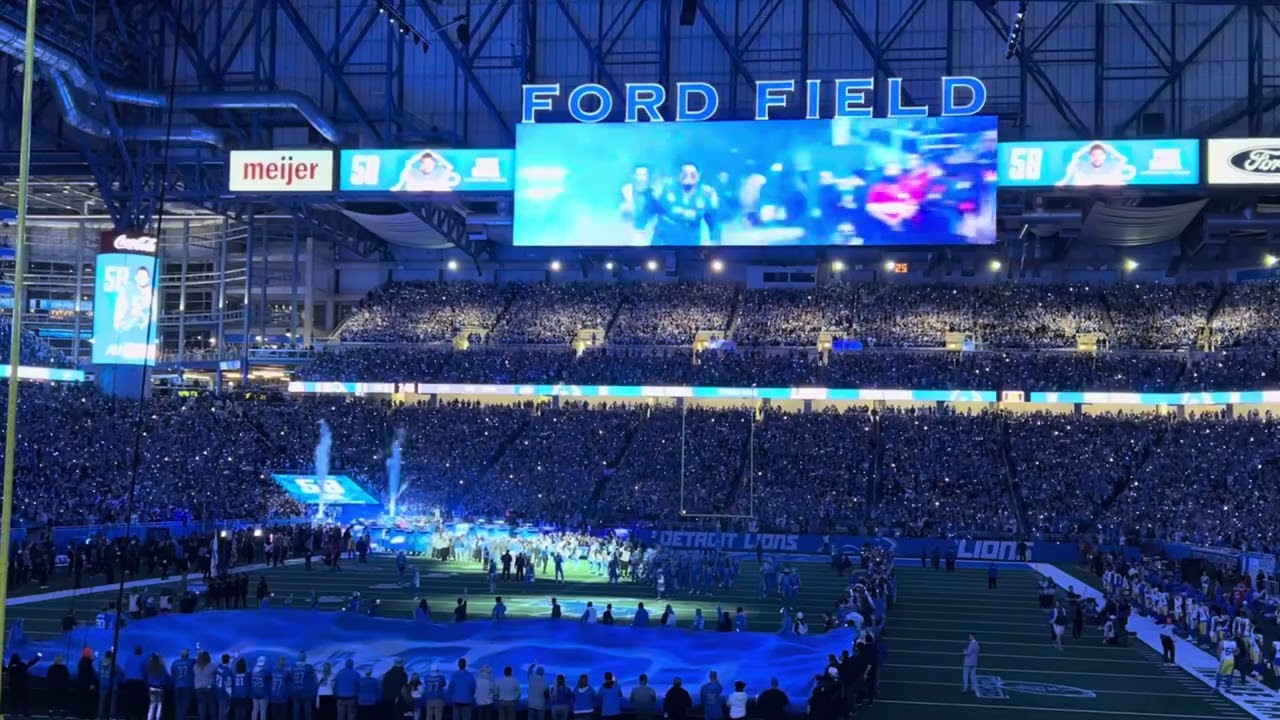 Wesley from Wesley’s World- Detroit Lions vs Rams Playoff Player Introductions