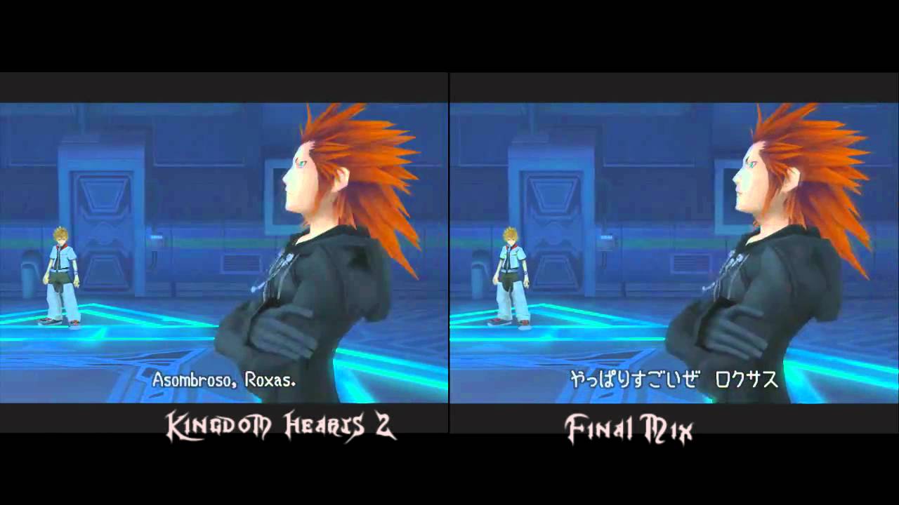 Kingdom Hearts 2 and Final Mix - Comparison