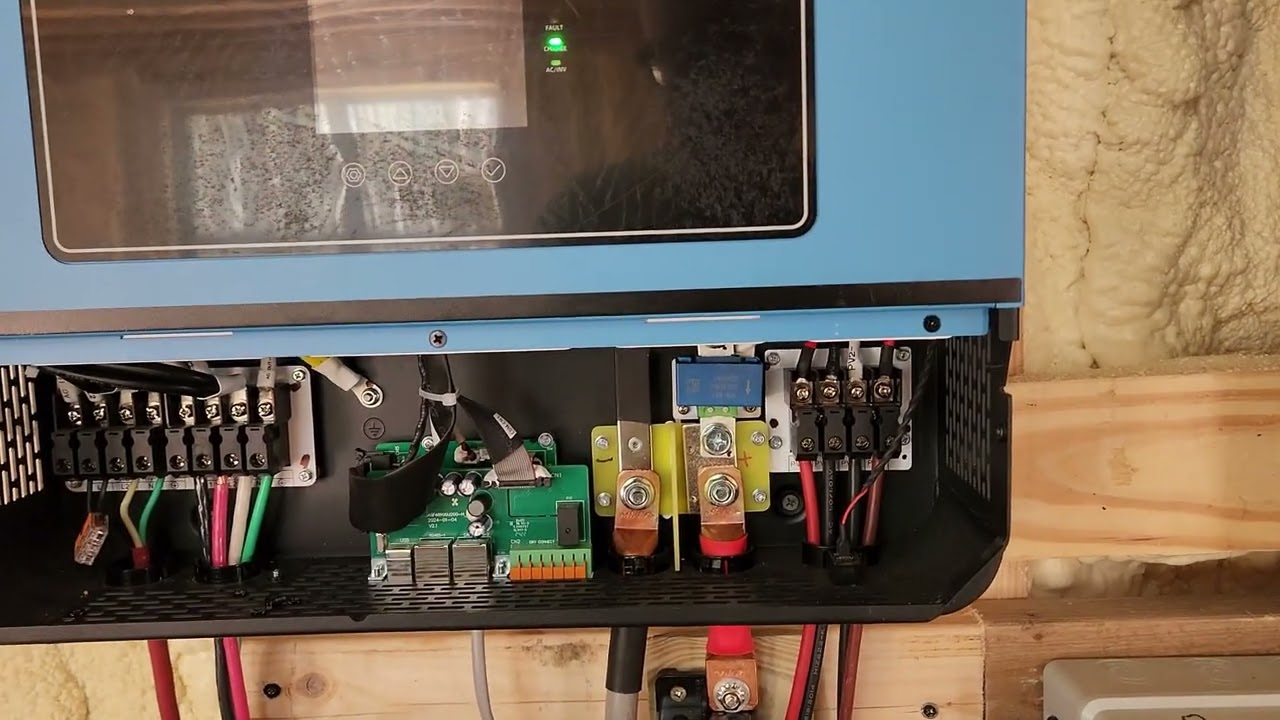 Off-grid solar installation and configuration at the Heavenly Cabin