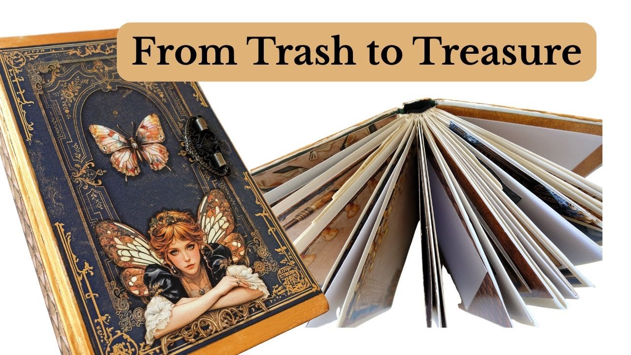 Repurposing an Old Book -  Enchanted Library - Vectoria Designs