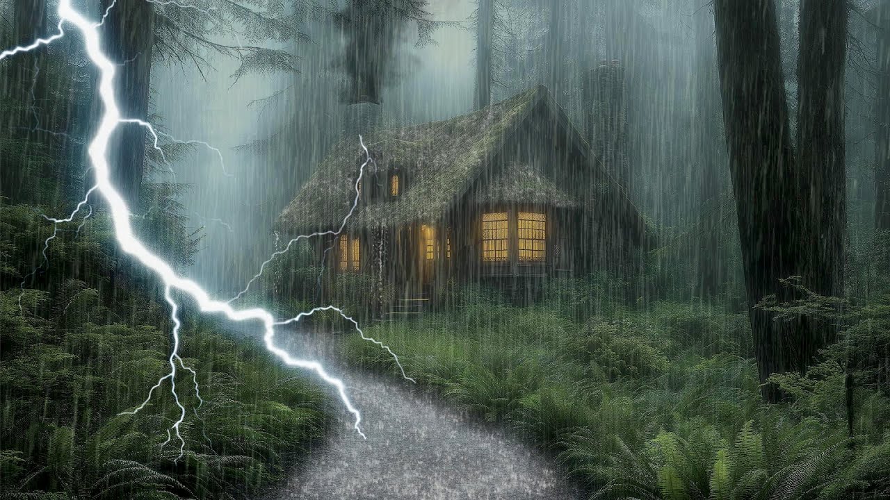 HEAVY RAIN AND THUNDER SOUNDS - DEEP SLEEP | Thunderstorm for Sleeping - Rain Sound Comfort #29