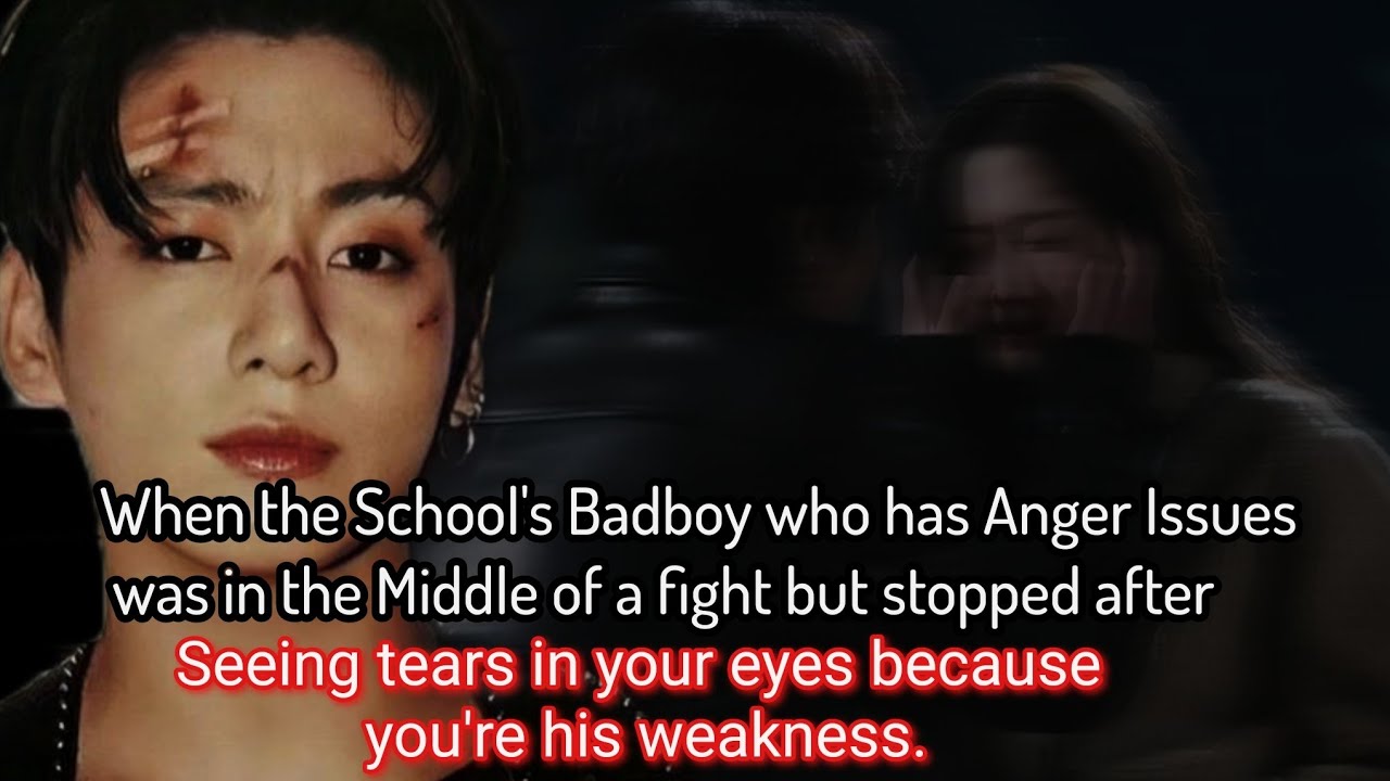 When the school's badboy who has anger issues was in the middle of a fight but stopped after_