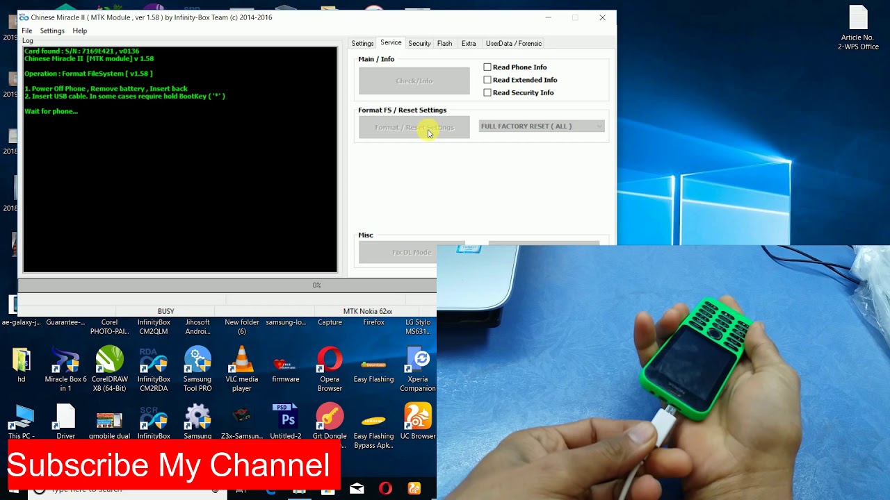 Nokia RM-1110 User Code Unlock || Read Code || Boot Key