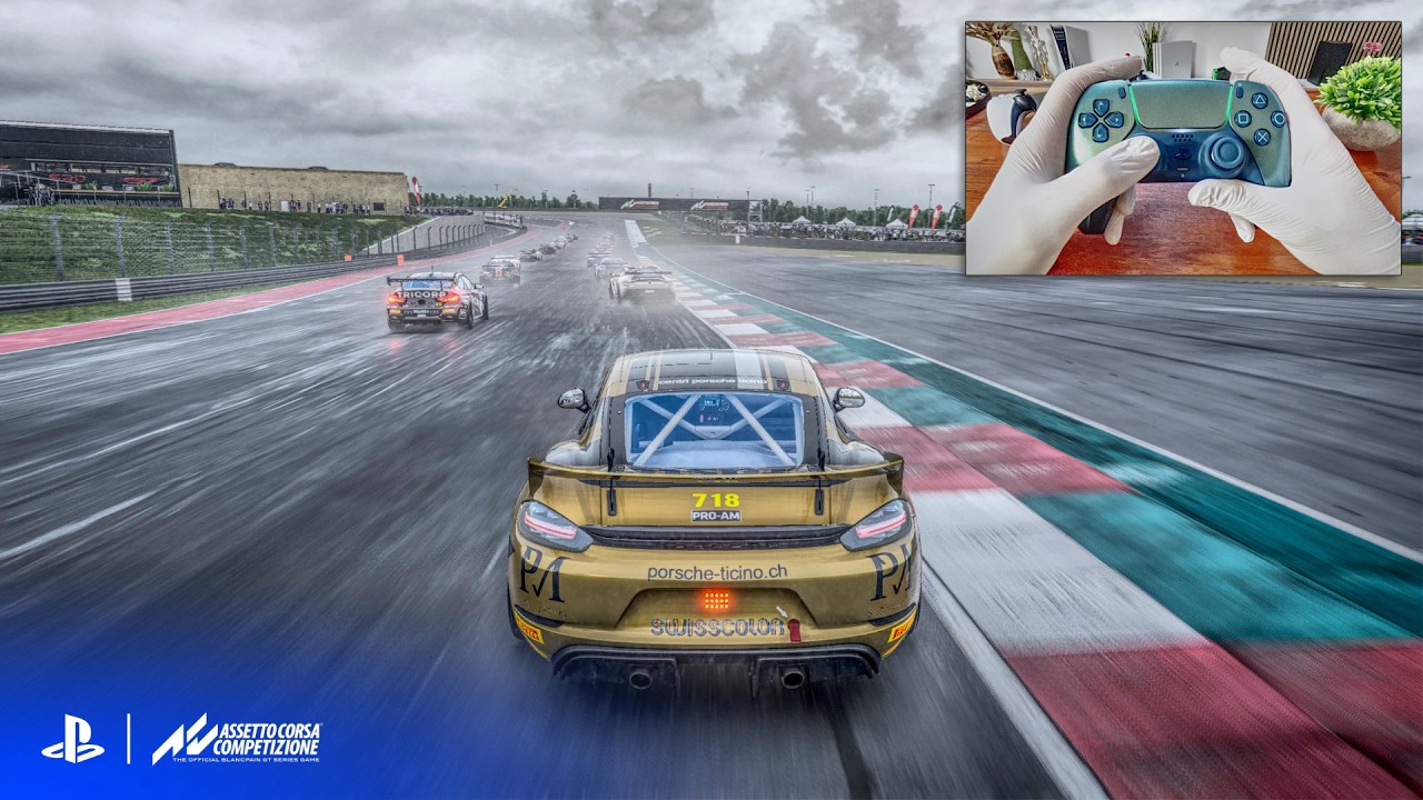 Insane Race at Circuit of the Americas! 🌧️ Assetto Corsa Competizione (PS5) Gameplay Controller Cam