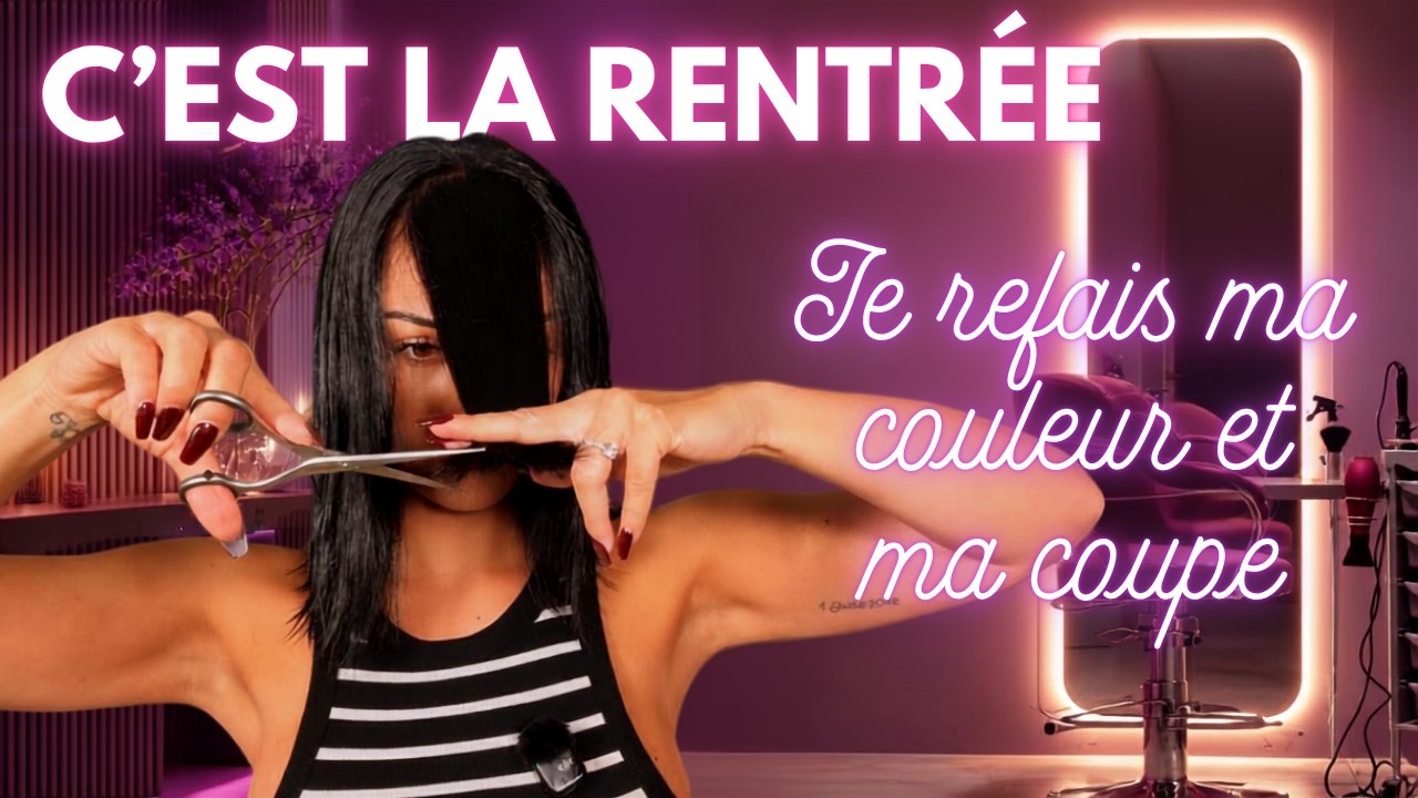 CHEVEUX : JE REFAIS MA COULEUR, MA FRANGE RIDEAU ET UN BON SOIN 😉