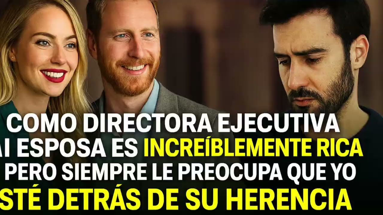 Como directora ejecutiva mi esposa es increíblemente rica… pero cree que quiero su herencia