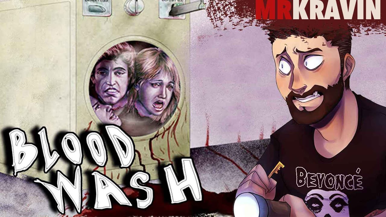 BLOODWASH -  RETRO SLASHER HORROR GAME, FULL PLAYTHROUGH + SECRETS & MINIGAMES, BUT NO CLEAN LAUNDRY