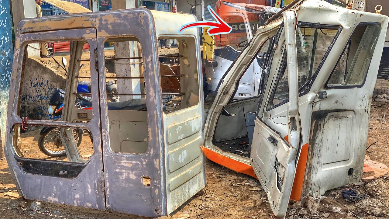 Damaged Excavator Cabin Repairing Process | Incredible Repairing Of Damaged Cabin Chassis