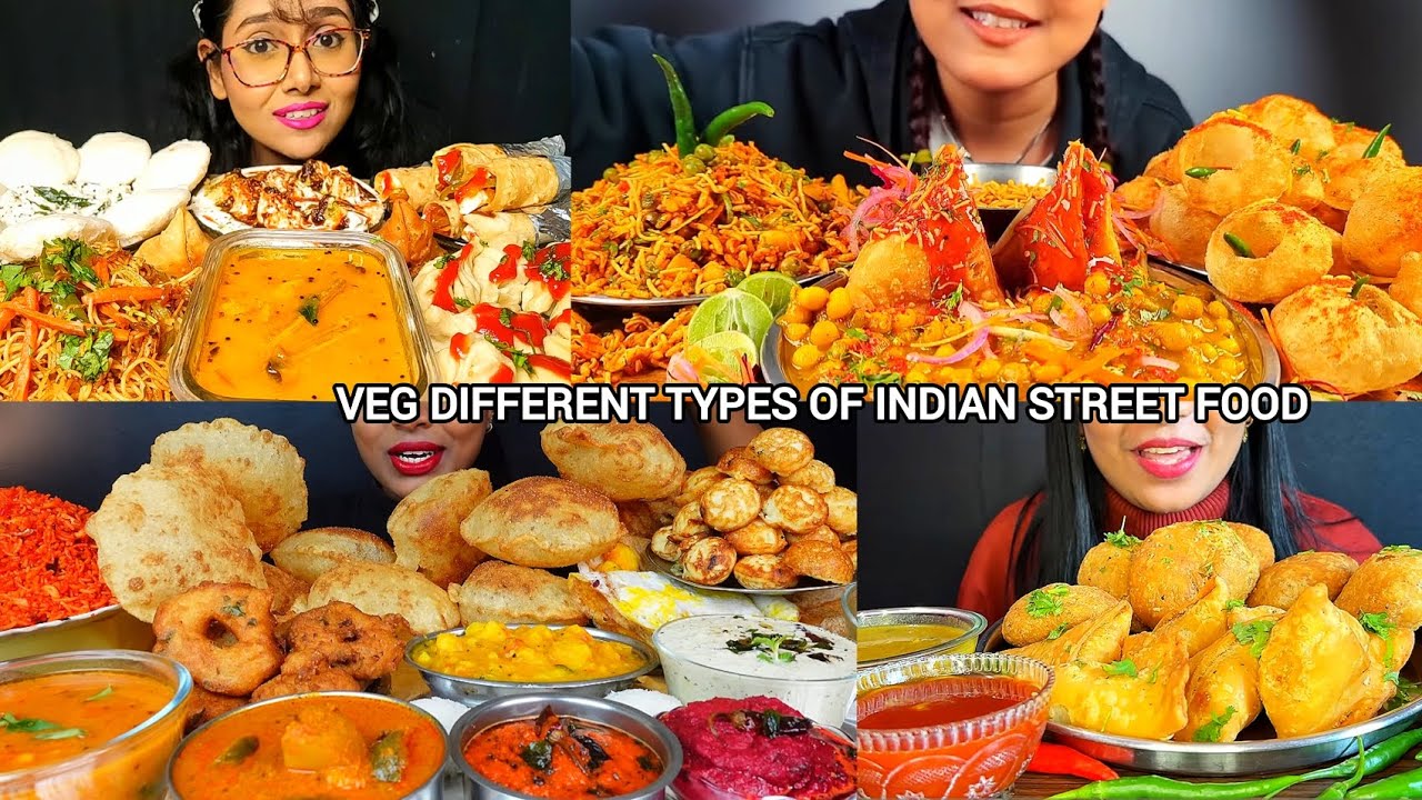 Eating/Crispy Aloo Masala Dosa, Sambar, Spicy Chaat,Dahi Vada, Samosa/ASMR/Big Bites