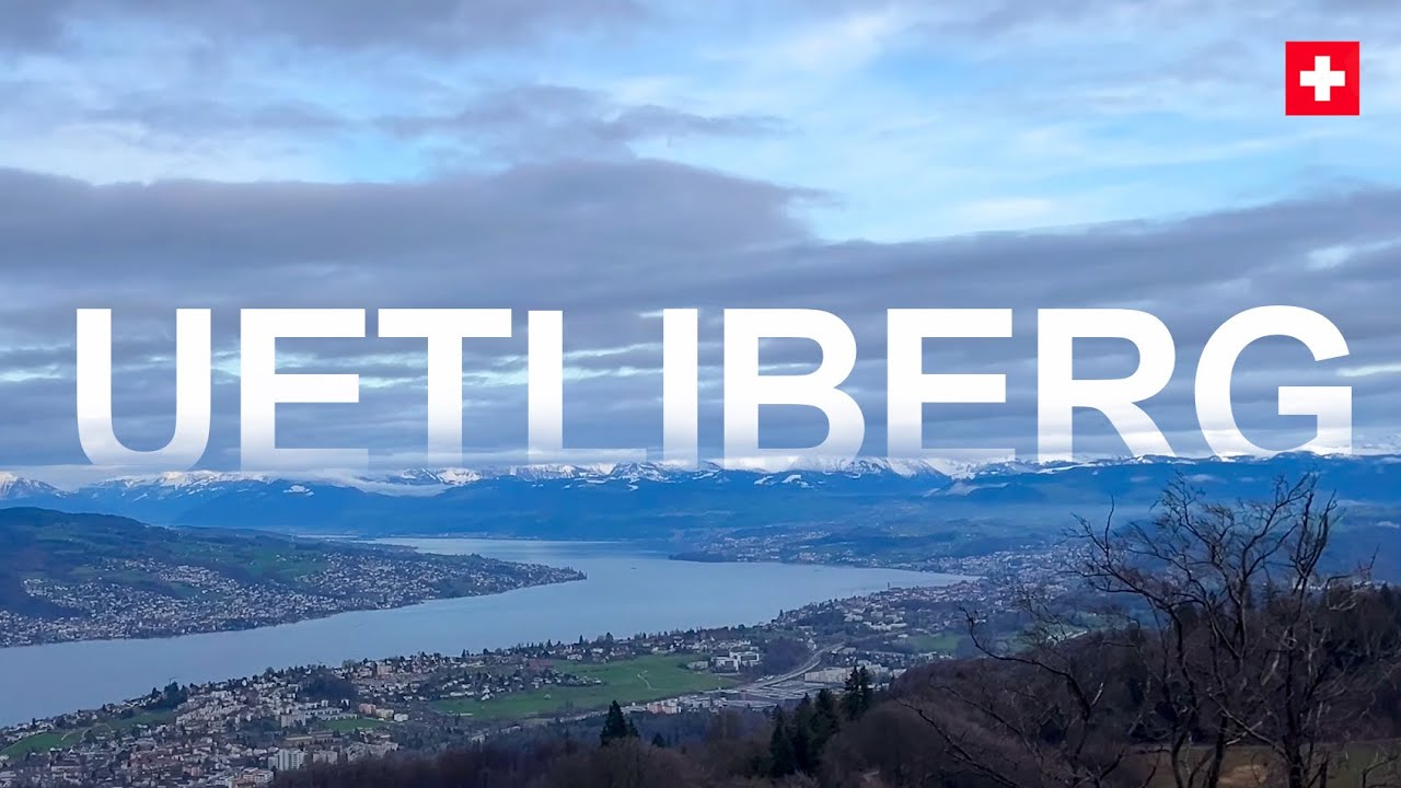 To the top of Zurich by foot. Hike to the Uetliberg, Switzerland. 4K