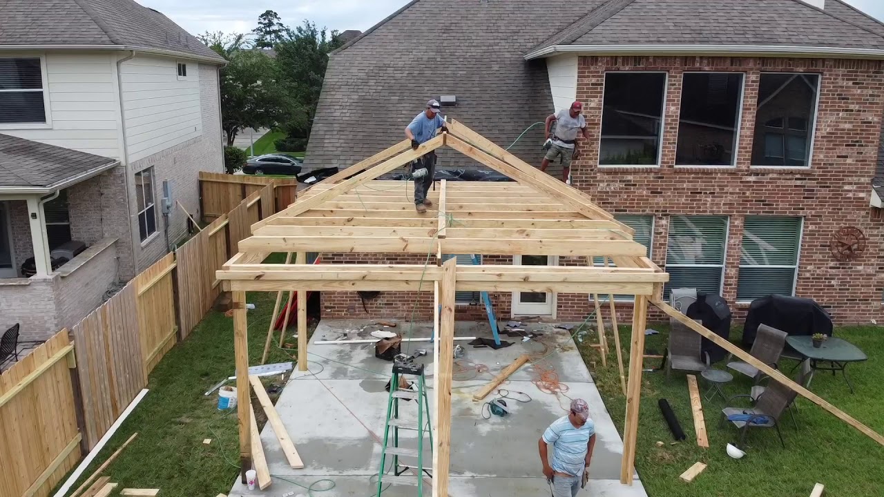 Patio build out in Houston TX Summerwood