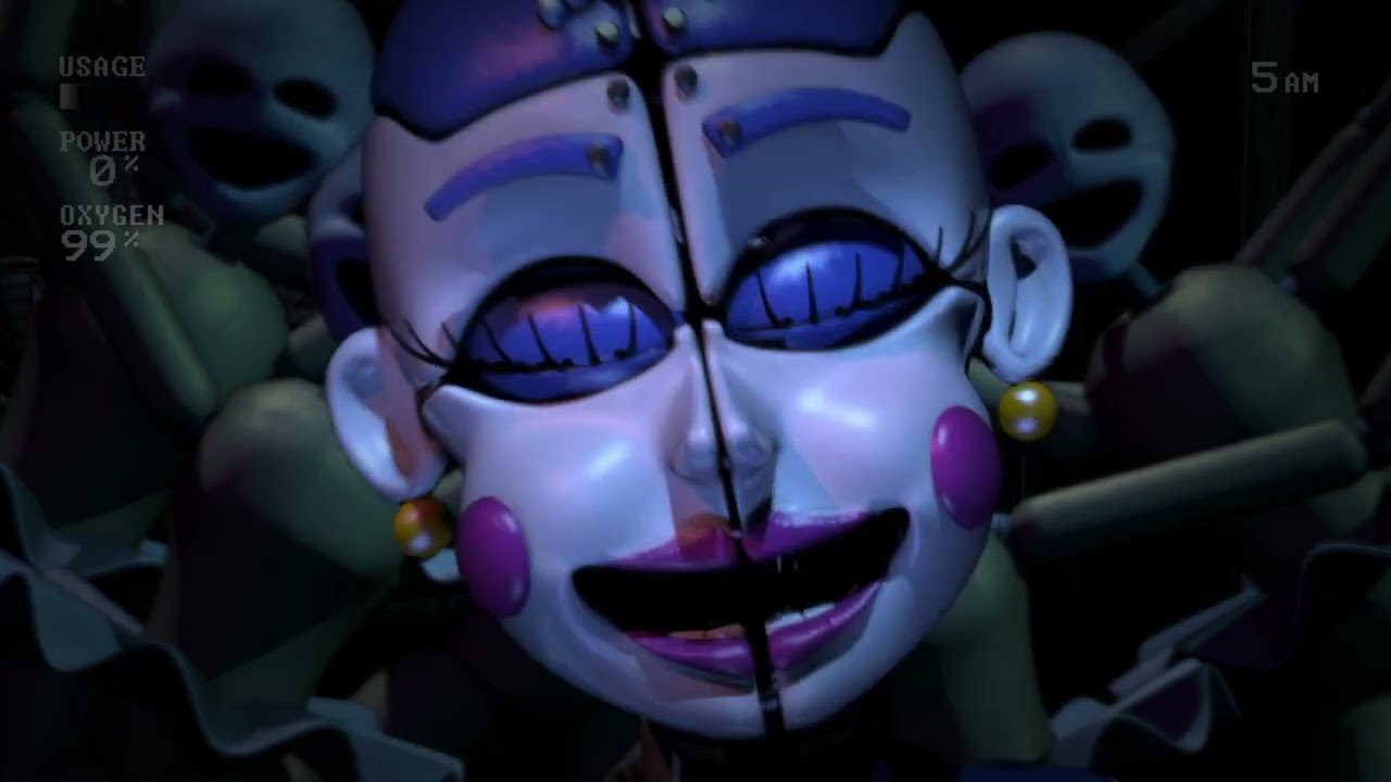 Trying out the FNAF Sister Location custom night!