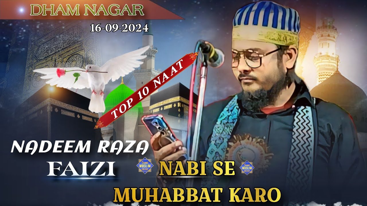 Nadeem Raza Faizi || Nabi Se Muhabbat Karo || Top 10 Naat || DhamNagar