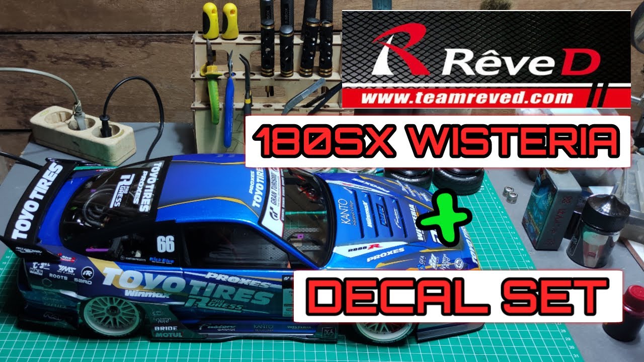 Body RC Drift Nissan 180SX Wisteria