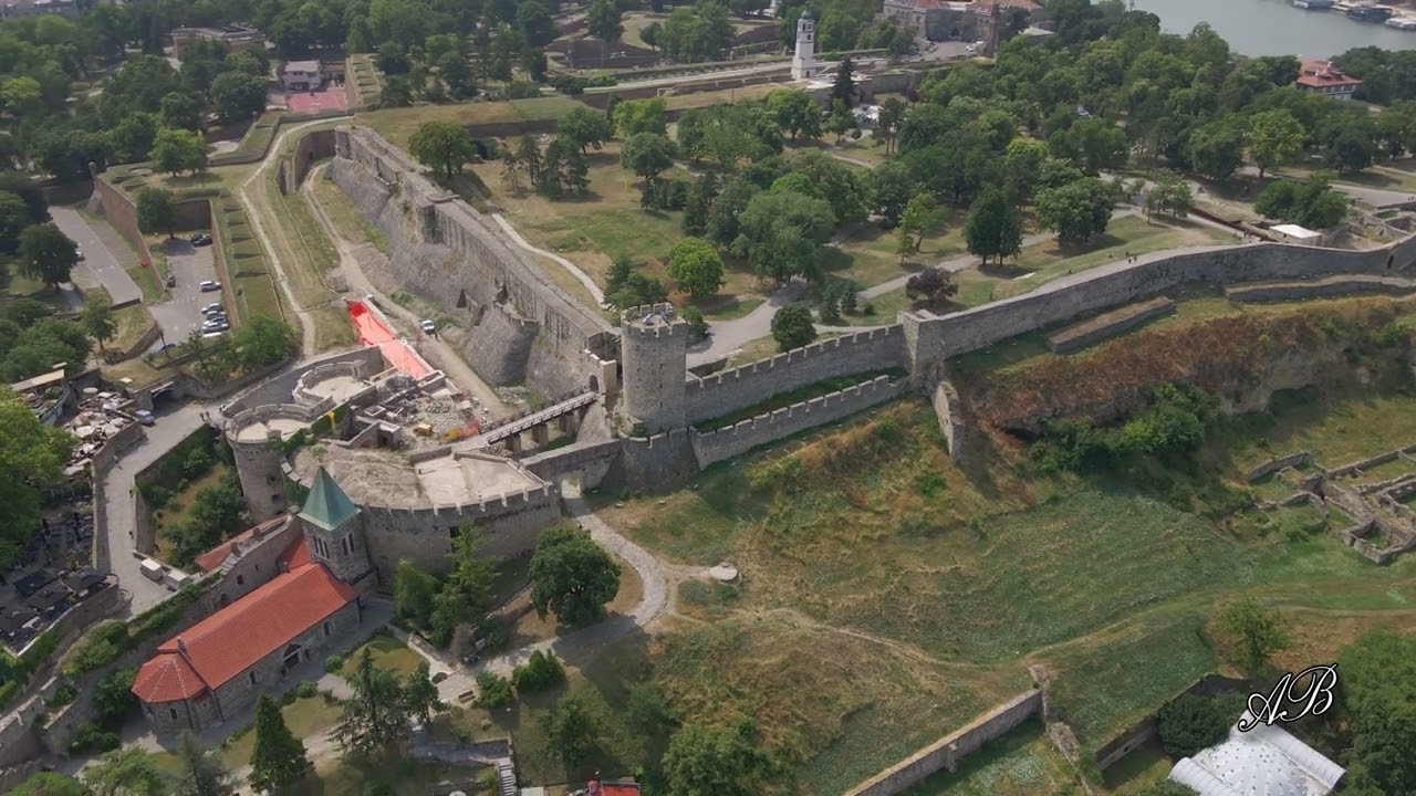 Beogradska tvrđava Kalemegdan - 4K - DJI Mavic Air 2