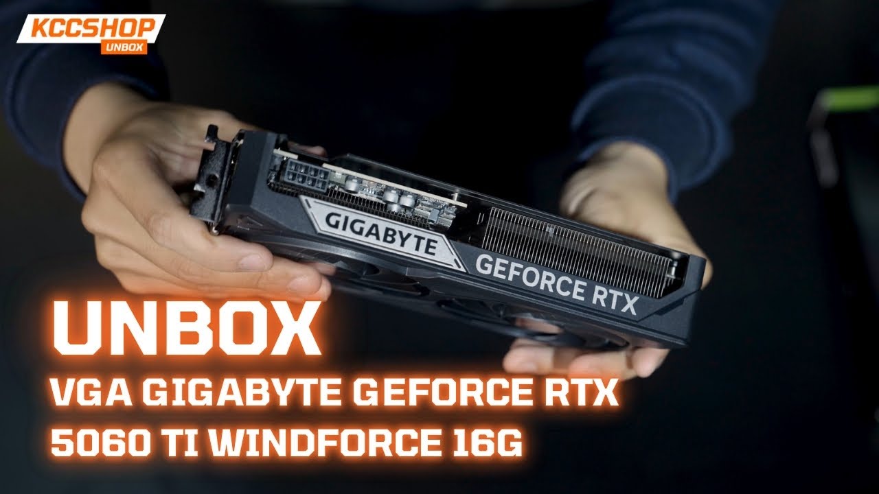 Unboxing Gigabyte RTX 5060 Ti WINDFORCE 16GB – Dual-Fan GPU Design & First Look!